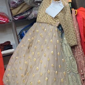 Light colour Indian lengha